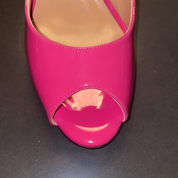 NWT Eldof Peep Toe 3.5” Heel Pump in Rose - Picture 10 of 12